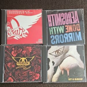 Aerosmith CD Lot- Get A Grip, Done With Mirrors, Greatest Hits, Permanent Vacati